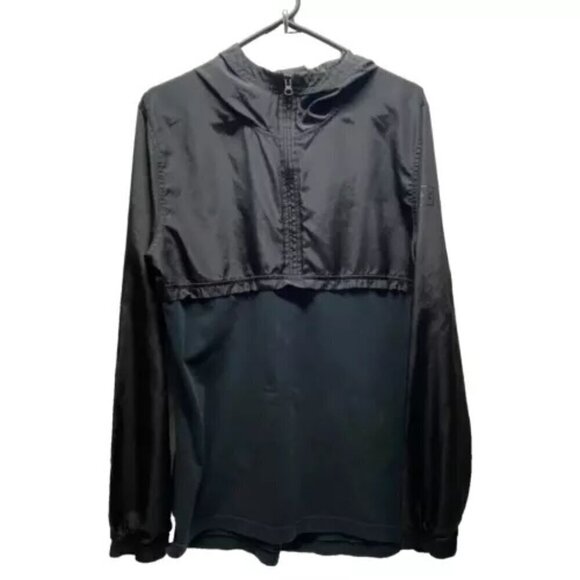 Under Armour UA Sportstyle Anorak Jacket Men's Medium Black Hooded 1/4 Zip - Picture 1 of 12